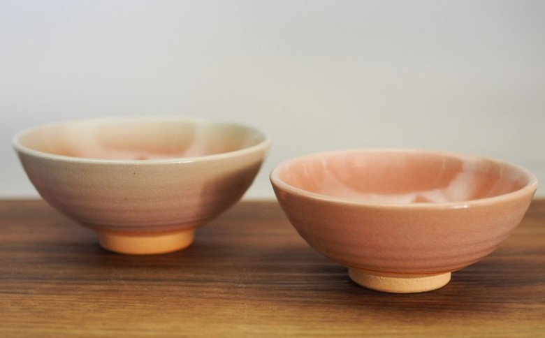 萩焼 夫婦茶碗 2客 セット 木箱入 茶碗｜HG001051