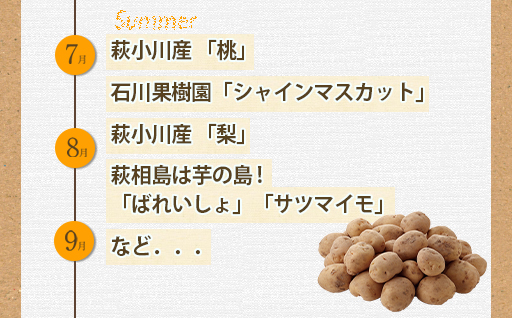 野菜ソムリエプロselect／萩・季節の食材定期便　隔月発送・3回コース｜HG0032-B 定期便　隔月発送3回コース