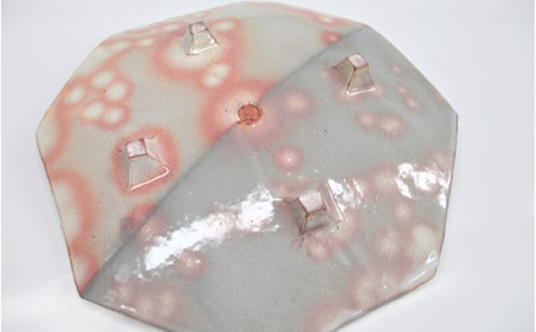 萩焼 8代佳炎作　八角板皿｜HG000022