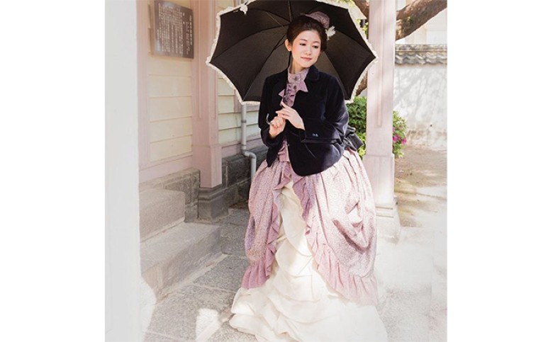 萩で貴婦人の体験を！萩城下町人力車体験 真珠コース｜HG000278