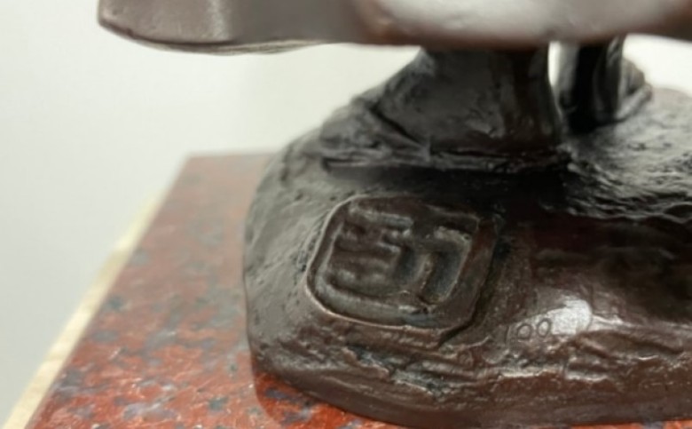 吉田松陰先生 ブロンズ像 置物 インテリア｜HG000898