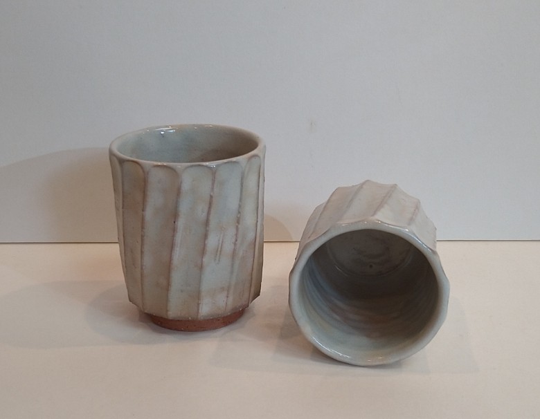 萩焼 湯呑 見島ナナメ ペア｜HG000996