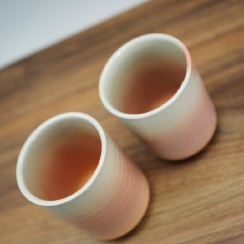 萩焼 夫婦湯呑 2客 セット 木箱入 湯呑み｜HG001052