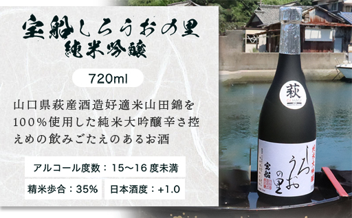 ☆GI萩取得☆ 宝船 『しろうおの里 純米大吟醸』『 大吟醸 』セット｜HG000122