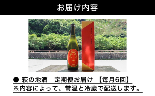 大人気・東洋美人壱番纏も含む！／萩の地酒定期便　毎月発送・6回コース｜HG0034-B