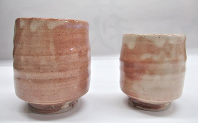 萩焼 8代佳炎作　見島土　組湯呑｜HG000021