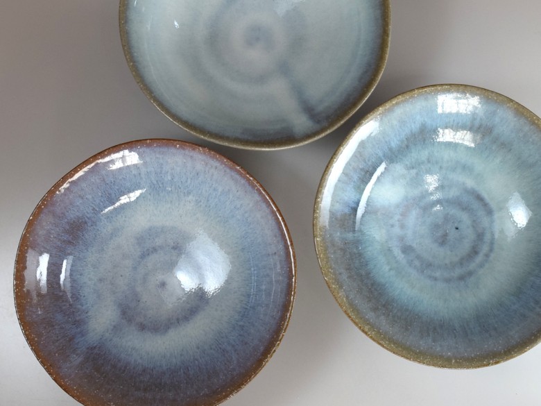 萩焼　蒼の鉢｜HG000315