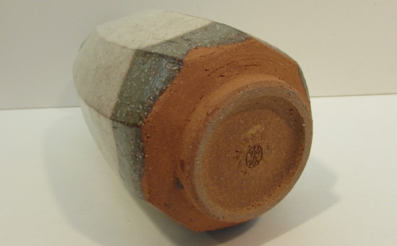 萩焼 萩面取徳利型 花入｜HG000491