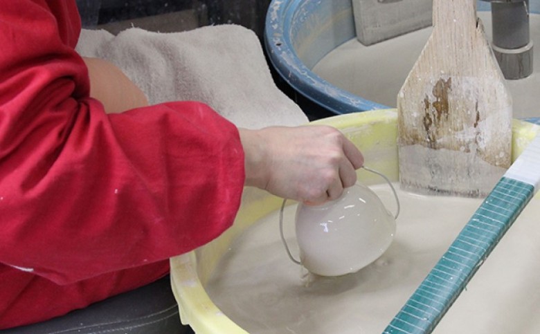 萩焼　ミント お茶碗 　1個｜HG000893