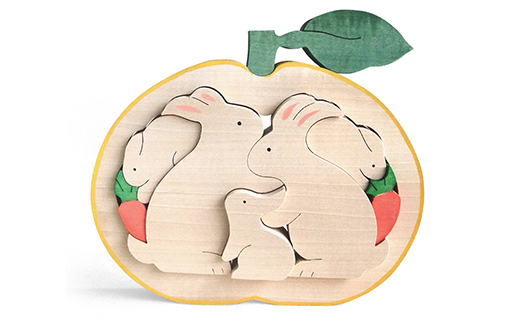 萩・十二支の夏みかん 専用飾り台付（うさぎ）｜HG000176