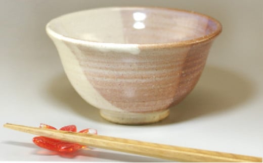 萩焼　ごはん茶碗 （掛分け）｜HG000329