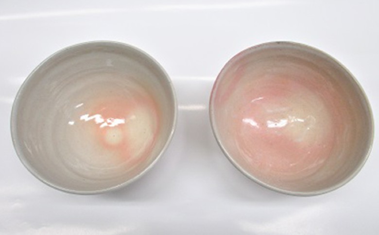 萩焼 8代佳炎作　姫土　飯茶碗セット｜HG000014