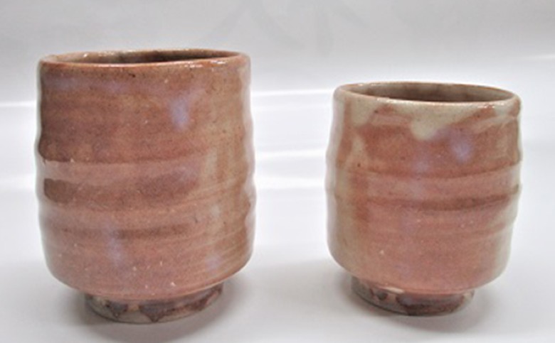 萩焼 8代佳炎作　見島土　組湯呑｜HG000021