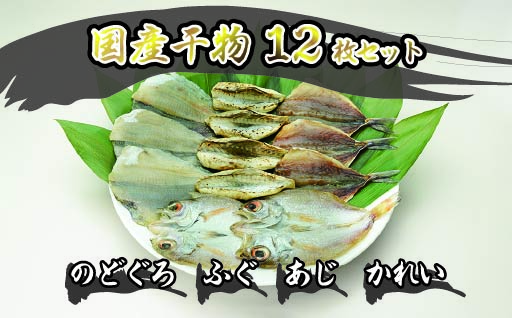 干物 セット 12枚 のどぐろ ふぐ あじ かれい 魚 国産 NF-MB｜HG000123