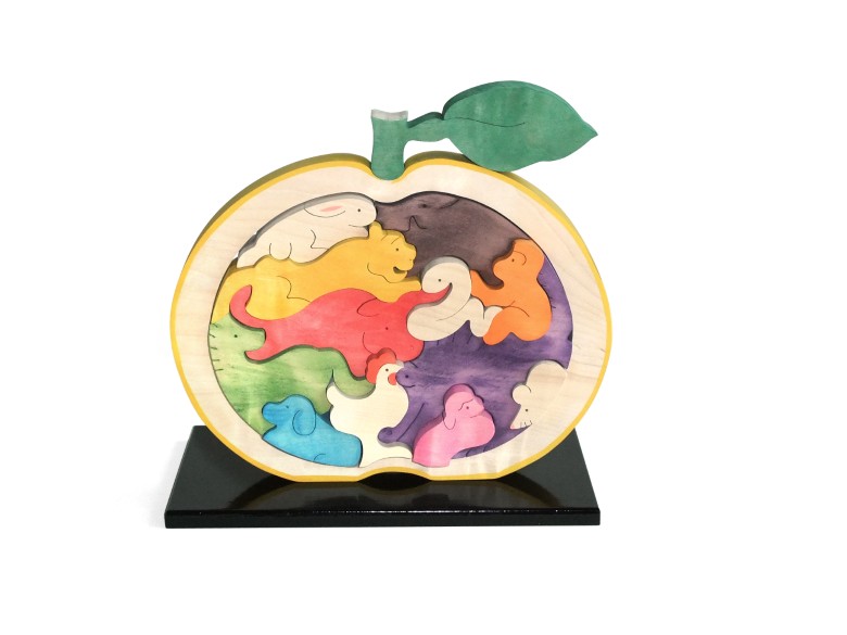 木工 おもちゃ 萩だいだい 十二支 専用飾り台付 工芸品｜HG000180