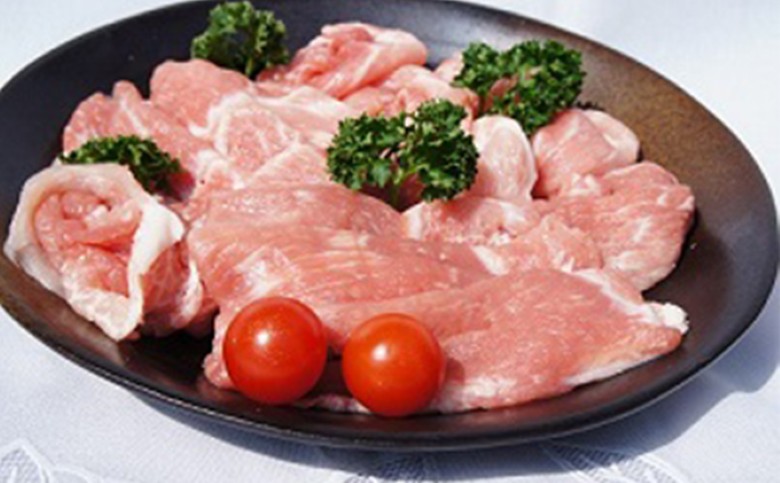 豚肉 うす切り 1200g 萩むつみ豚 国産 肉 お肉 豚｜HG000191