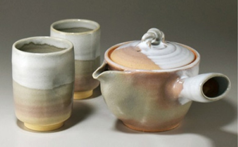 萩焼　急須と湯呑セット｜HG000301