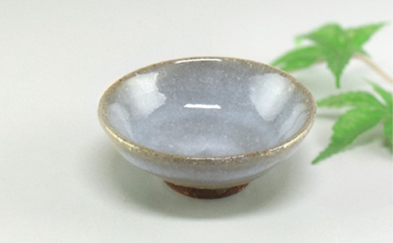 萩焼　蒼のぐい呑｜HG000314