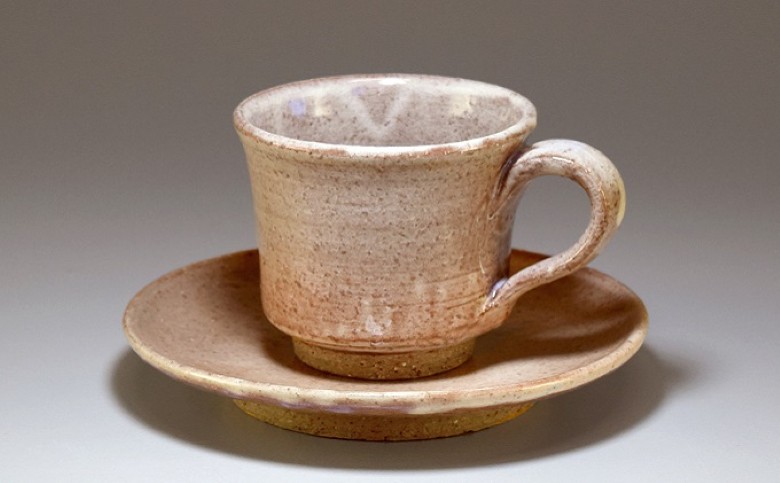 萩焼　コーヒーカップ（朝顔 ティーカップ ）｜HG000337
