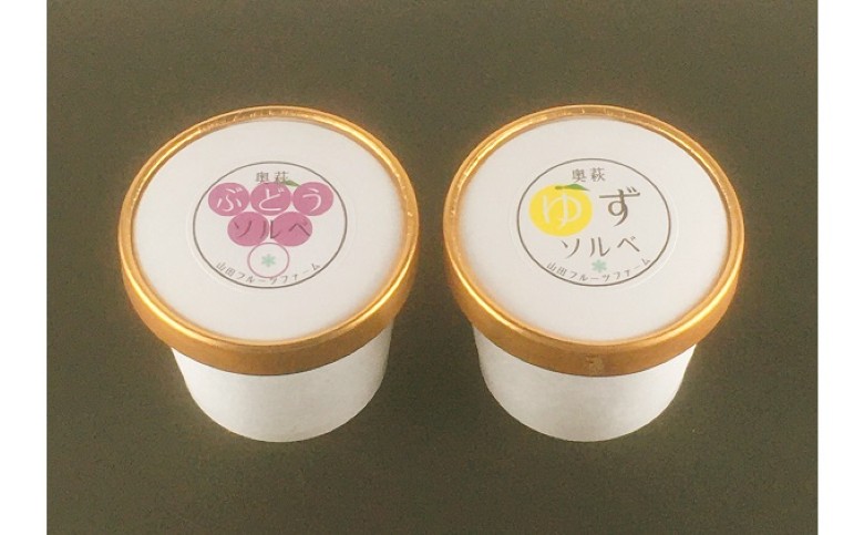 シャーベット（ぶどう・ゆず）各4個詰合せ｜HG000458