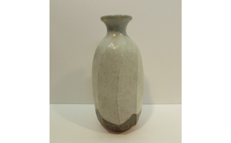 萩焼 萩面取徳利型 花入｜HG000491