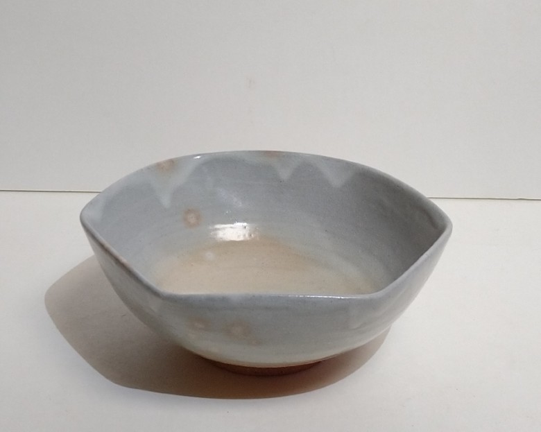 萩焼 鉢 六角 ソロ｜HG000990