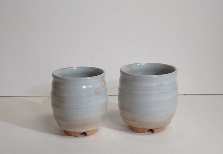 萩焼 湯呑 胴丸 ペア｜HG000998