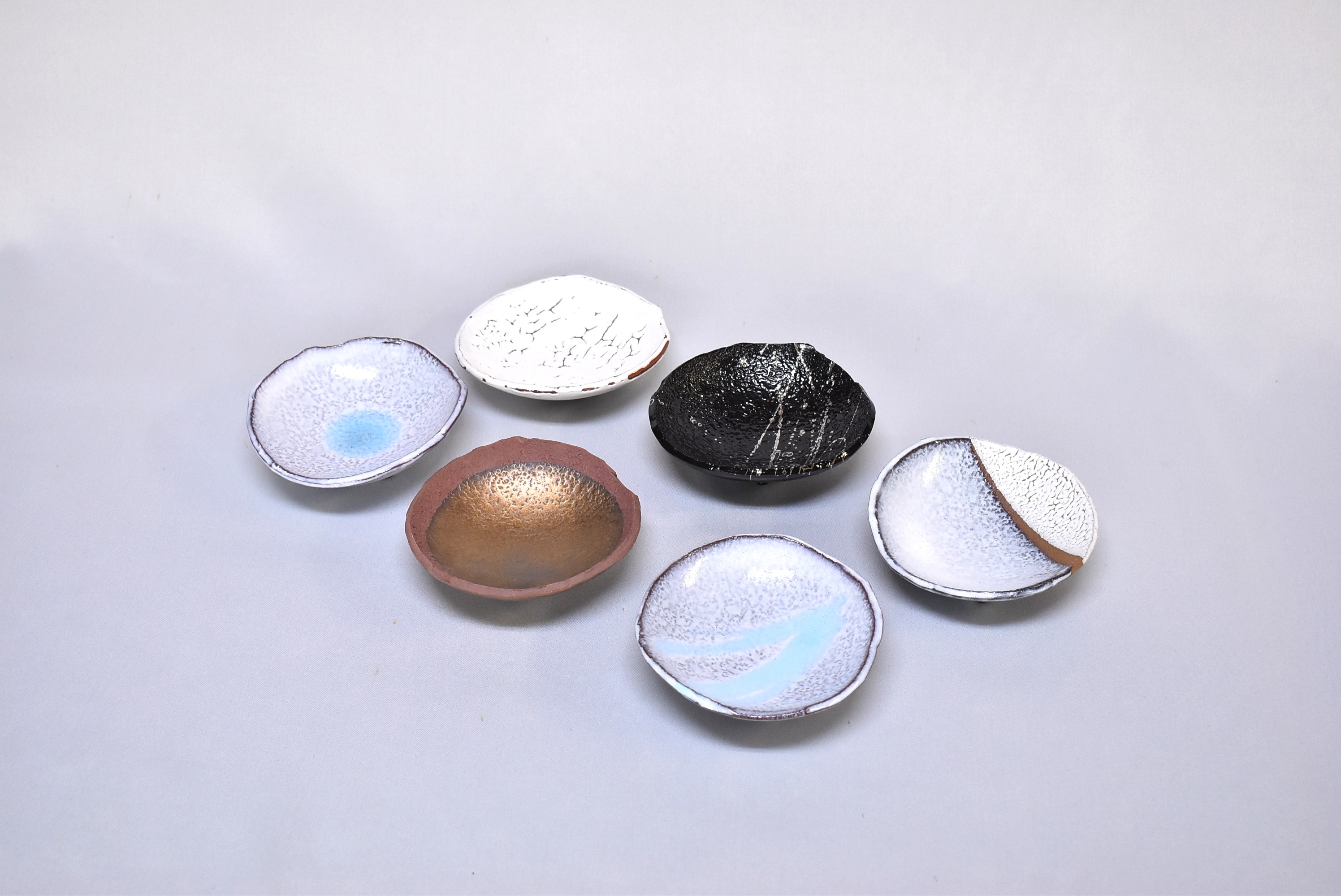 萩焼　小皿セット6colors｜HGH00026