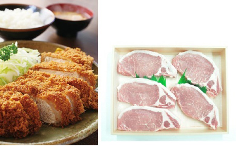 萩むつみ豚 トンカツ用ロース肉　120g×5枚｜HG000187