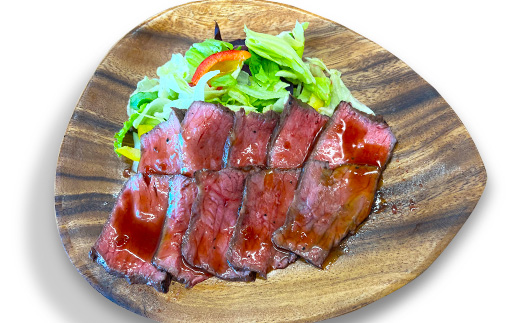 【秋吉台高原牛】もも肉のローストビーフ　3パック合計約500g【配送不可地域：離島】