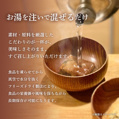 フリーズドライみそ汁3種30食セット(防府市)