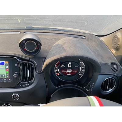 アバルト500-595用アルカンターラダッシュマット 右ハンドル車用