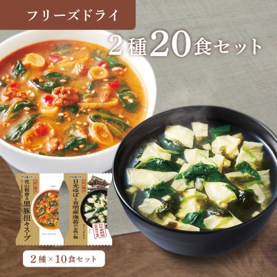 フリーズドライ2種20食セット(防府市)