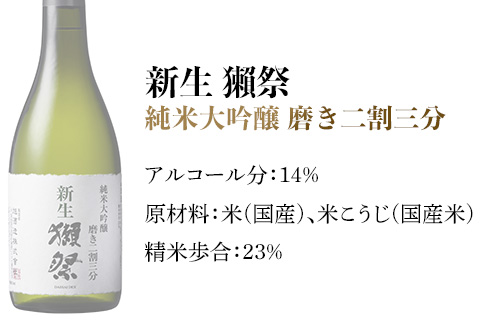 新生獺祭 純米大吟醸 磨き二割三分 （720ml）【(株)獺祭】