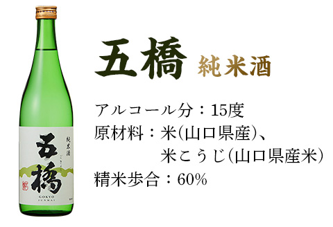 五橋　純米酒　飲み比べセット（720ml×2本）【酒井酒造】