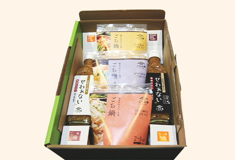 ごちの素セット（鍋用味噌 200g×3種 ＋ 炒めもののたれ 225g×2種入り）【白法山】