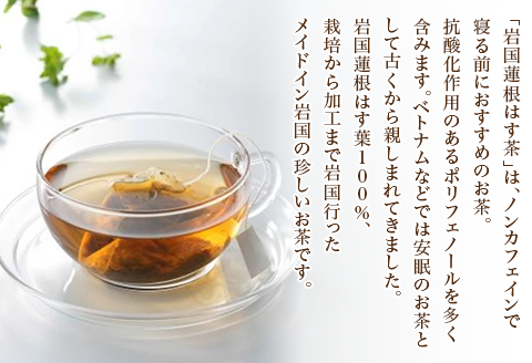 岩国蓮根を葉から根まで丸ごと味わうセット(岩国蓮根蓮茶＆ミルクで飲む岩国蓮根はす粉ラテの素)【池本食品】