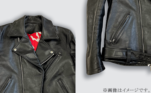 （サイズ38）山口県岩国市産　高森和牛「沼本セレクション」極上のライダースジャケット【WAGYU　JAPAN株式会社】 サイズ38