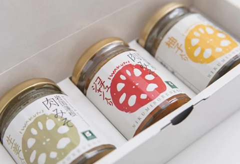 岩国蓮根 肉みそ 3種(コチュジャン・柚子・生姜)・和風だしカレー3箱 セット【池本食品】