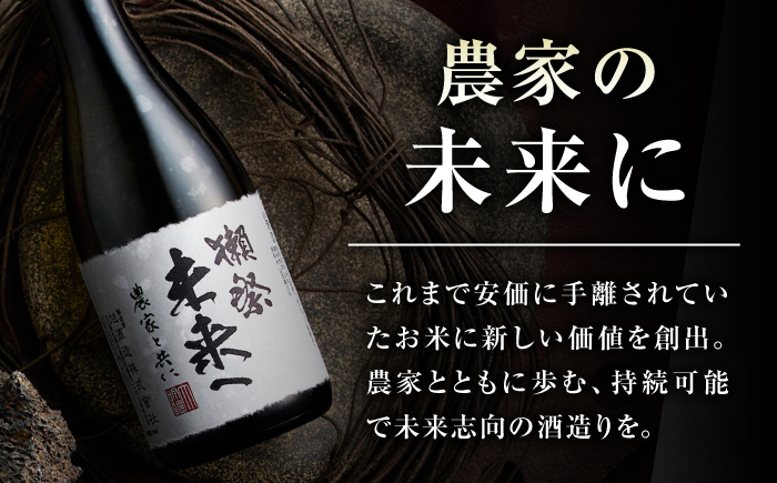 獺祭 未来へ 農家と共に 720ml / 日本酒 山田錦 等外米 精米歩合8% アルコール分15% 地酒 冷酒 晩酌 家飲み お祝い 誕生日 還暦祝い 退職祝い 記念日 手土産 日本酒ギフト 贈答 ギフト プレゼント 人気 おすすめ / 山口県岩国市/株式会社獺祭 [BUBF008]