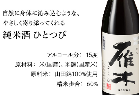 雁木3本入りのみくらべ (720ml×3種)【八百新酒造(株)】