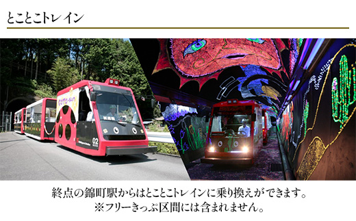 【錦川鉄道】錦川清流線 1日フリーきっぷ 川西駅～錦町駅間 1名