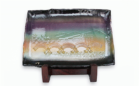 心のかけ橋　岩国錦帯橋（大）～百歳人生幸せ橋～【㈱吉香窯】