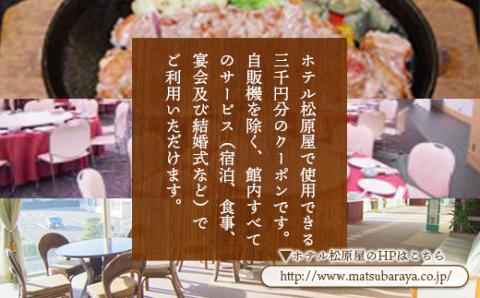 BA01 ホテル松原屋 3000円分クーポン