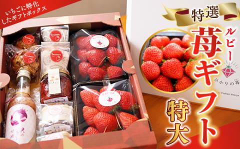 E009 特選いちごギフト（特大）いちごギフト（特大）詰め合わせ （光市産いちご 300g×2, 甘酒 330g×1, いちごジャム×1, 焼き菓子×6）【100セット限定】【2026年1月12日以降発送】