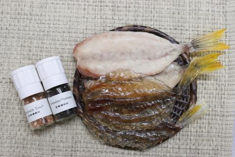 (1618) ふぐ一夜干し ふぐみりん干し 燻製調味料 セット 化学調味料不使用 無添加 保存料無し フグ 長門市