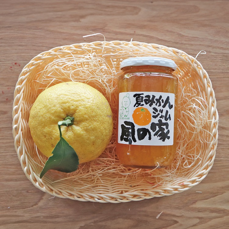 風の家 手作り 夏みかんジャム まとめ買いセット 大400g×5個 合計2kg おすそわけ 自家用 山口県産 夏みかん(10122)