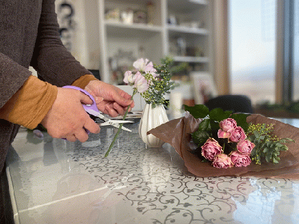 (110001)定期便　長門産季節のお花のお届け便(年12回毎月コース)