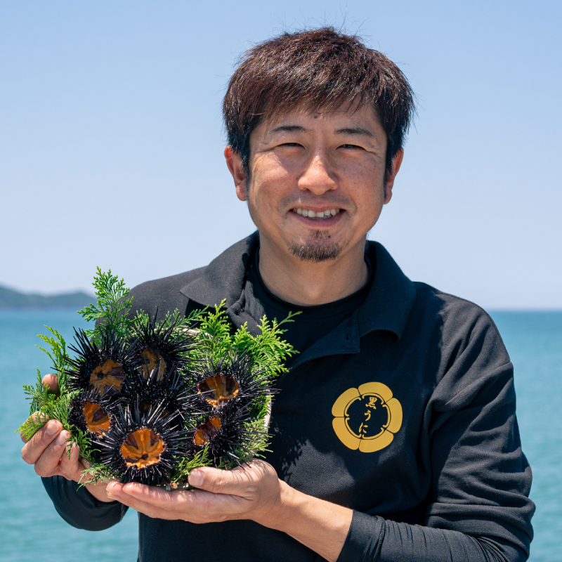 濃厚うに 瓶詰め 国産 雲丹 ウニ 瓶詰 紫うに50g 2本 塩うに45g 2本 山口県 長門市産 地物 黒うに 冷凍 (1548)