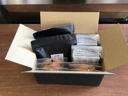 (1283)自家焙煎珈琲　オリジナル　豆　ドリップパック　手作り　アメリカンクッキー　詰め合わせ（中煎り豆400ｇ、ドリップパック16個、クッキー6枚）